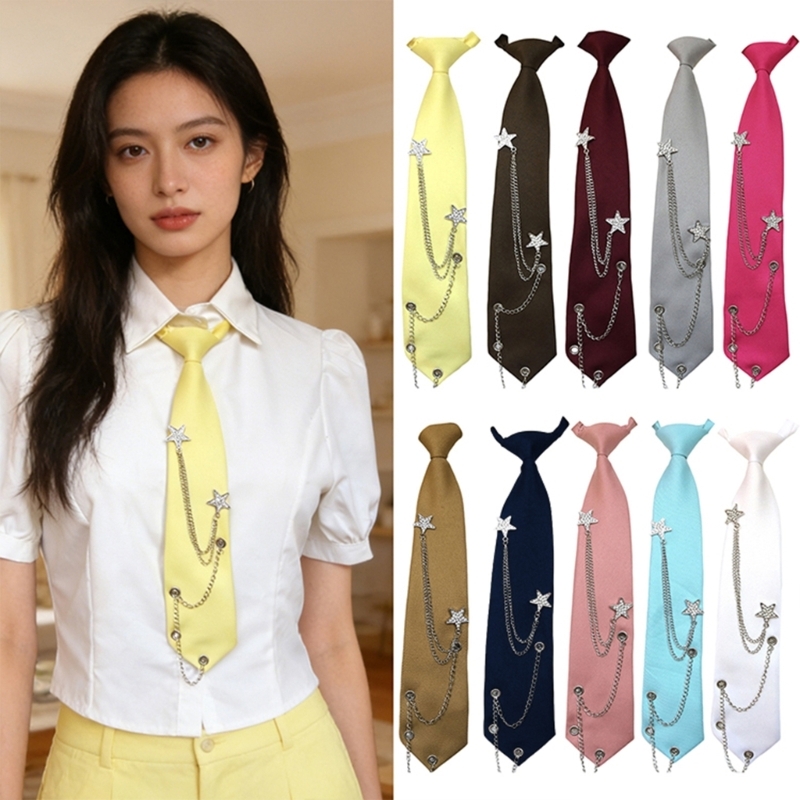 Bow Tie Pre Tied - 367C Elegant Pre-tied Uniform Punk Tie