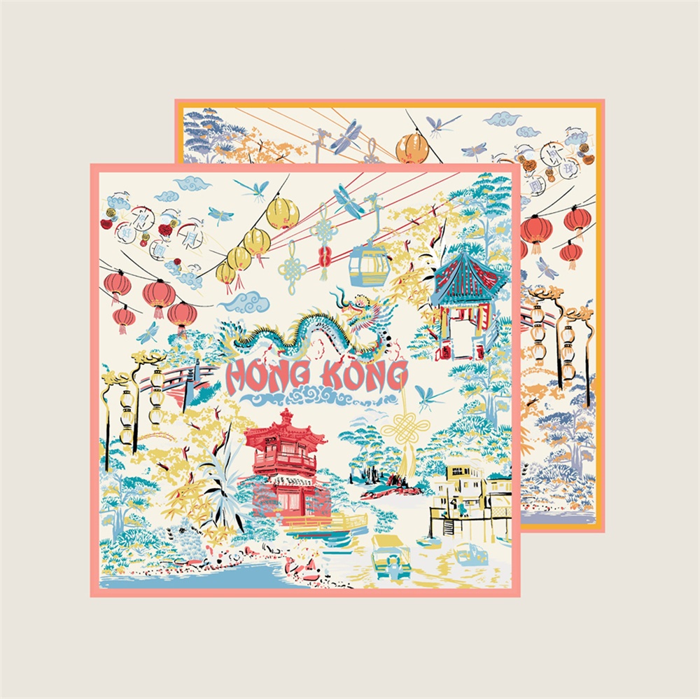 90CMTwill Silk Scarf Women Dou - Face Scarf Mask ulasan dan harga
