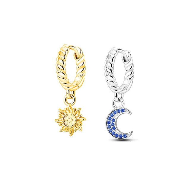 Double Hoop Bow Sun Moon Fit O - Tie Clip Silver ulasan dan harga
