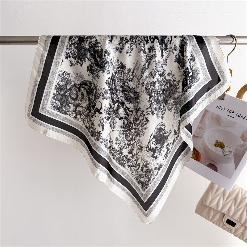 Luxury Jungle Printed Scarves  - Face Scarf Mask ulasan dan harga