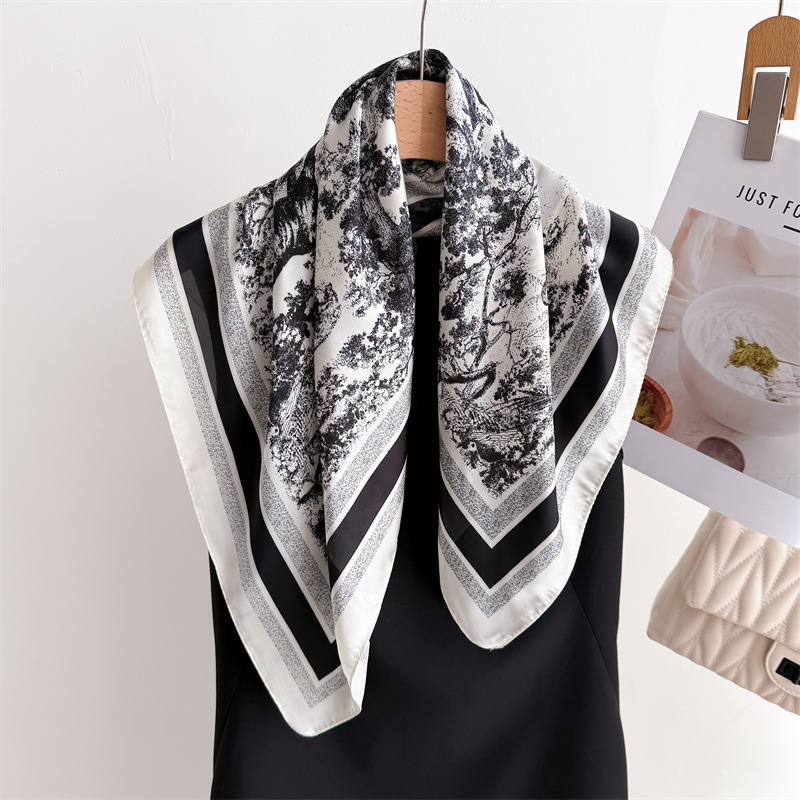 Luxury Jungle Printed Scarves  - Face Scarf Mask ulasan dan harga