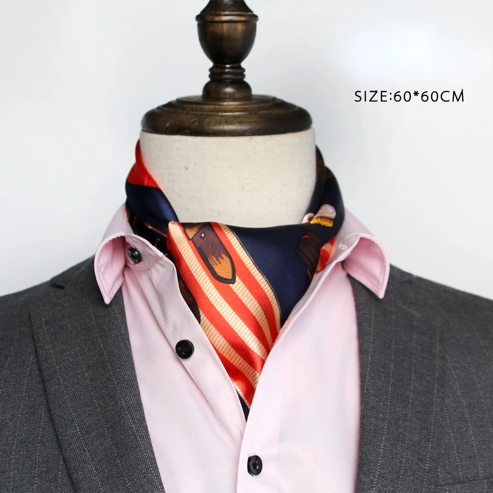 British Men's Silk Scarf Small - Face Scarf Mask ulasan dan harga