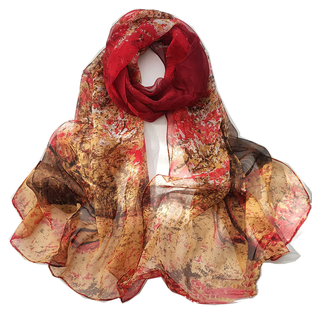 New Fashion Life Tree Chiffon  - Face Scarf Mask ulasan dan harga