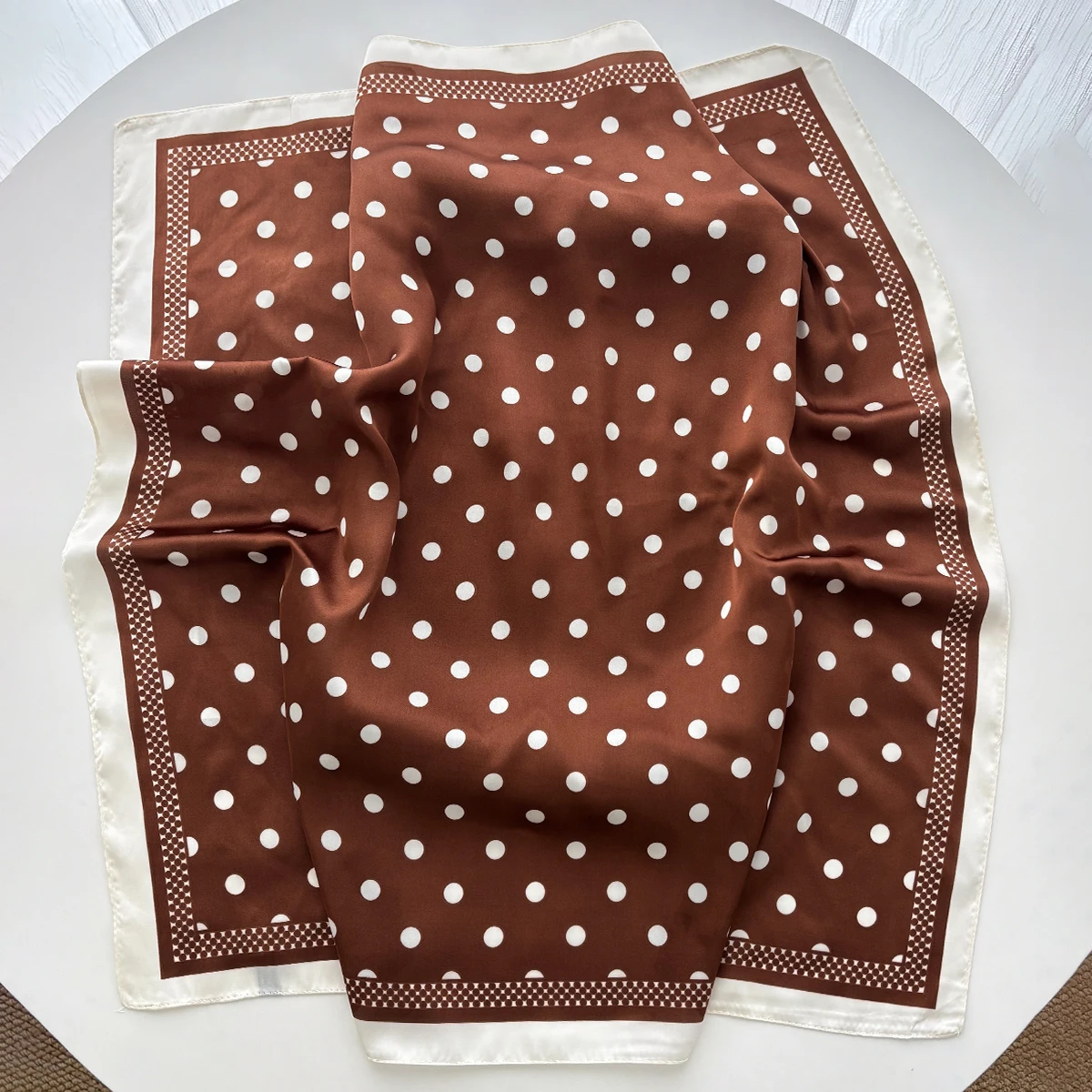 Women Elegant Soft Satin Squar - Face Scarf Mask ulasan dan harga